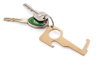 Porte-clés sans contact en laiton