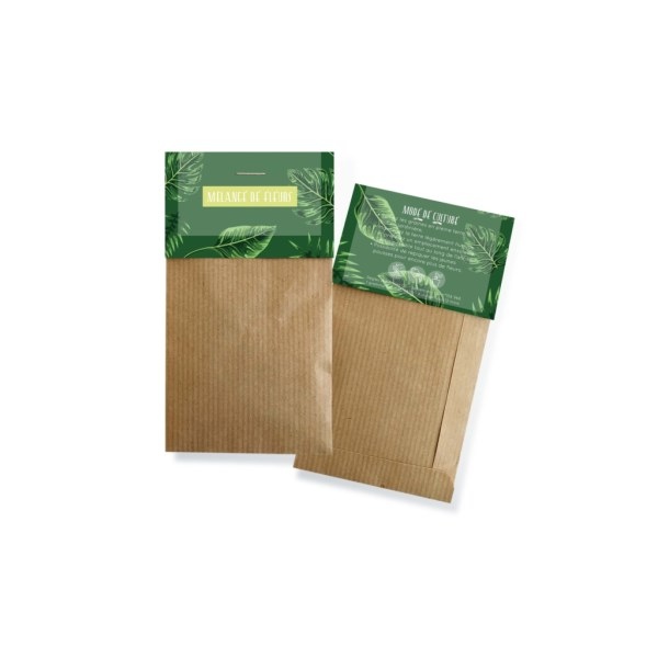 Sachet de Graines en papier kraft avec cavalier -