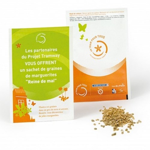 Sachet de graines bio 76x110 mm - Made in France