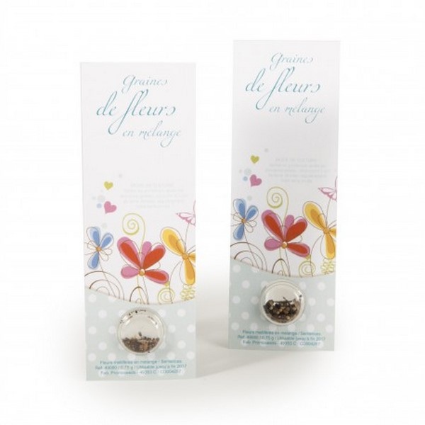 Marque-page capsule graines bio - Made in France