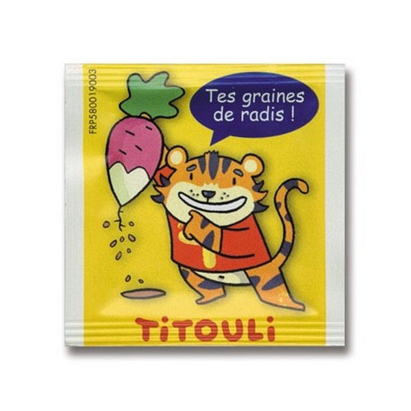 Sachet de graines bio 55x55 mm - Made in France - 2