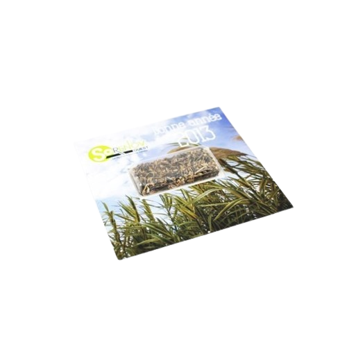 Carte personnalisable 10x10cm avec capsule de graines