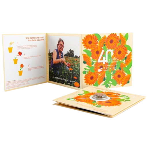 Carte à graines bio en capsule - Made in France