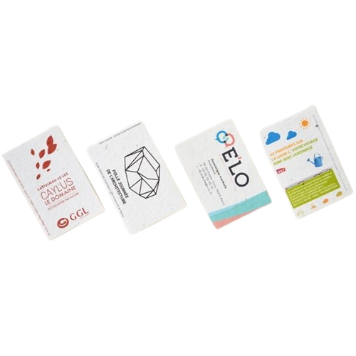 Carte de visite ensemencée à planter (5.5 x 8.5 cm)