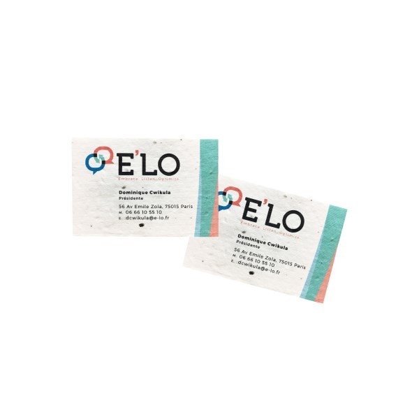 Carte de visite ensemencée à planter (5.5 x 8.5 cm) -