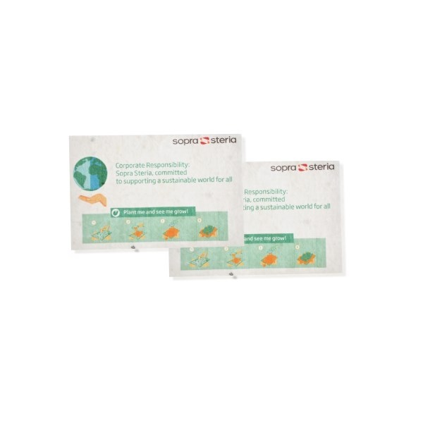 Carte de visite ensemencée à planter (5.5 x 8.5 cm) -