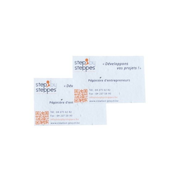 Carte de visite ensemencée à planter (5.5 x 8.5 cm) -