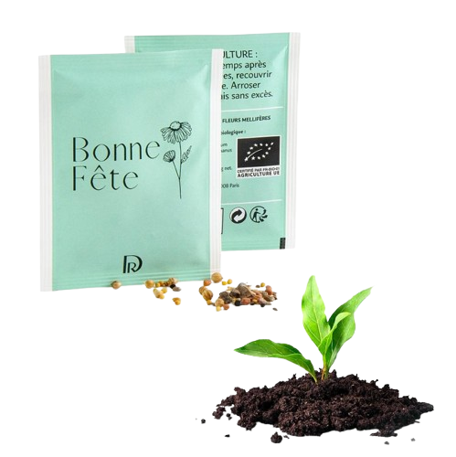Sachet de graines bio 62x80 mm - Made in France