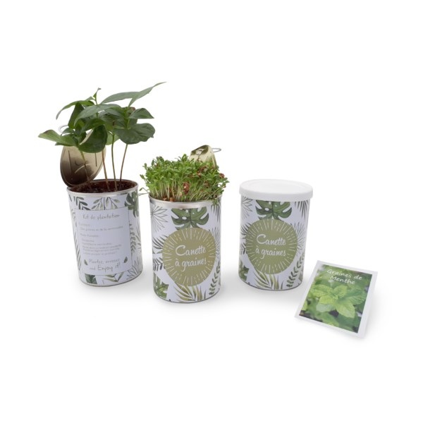 Canette à graines - personnalisation intégrale -