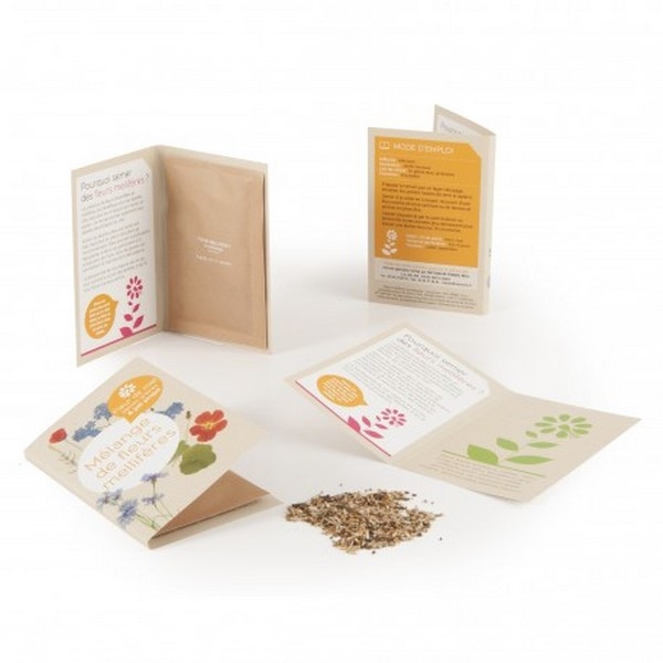 Carte sachet de graines bio - Made in France -