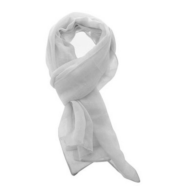 Foulard en coton et lin avec pochon en coton