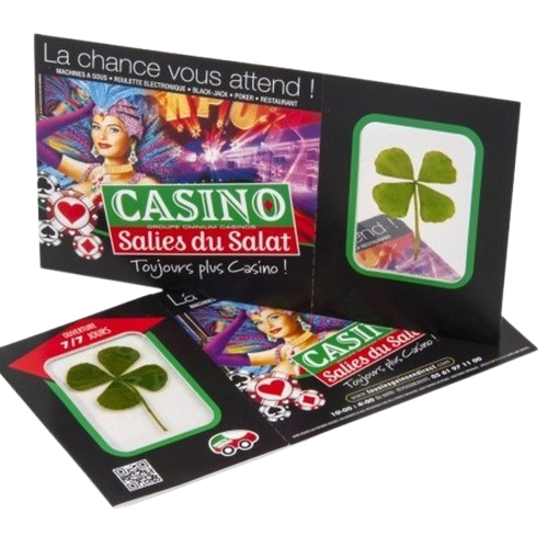 Carte trèfle porte-bonheur - Made in France