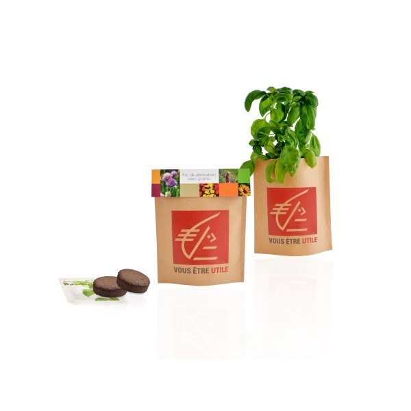 Kit de plantation - Petit pot kraft pop-up