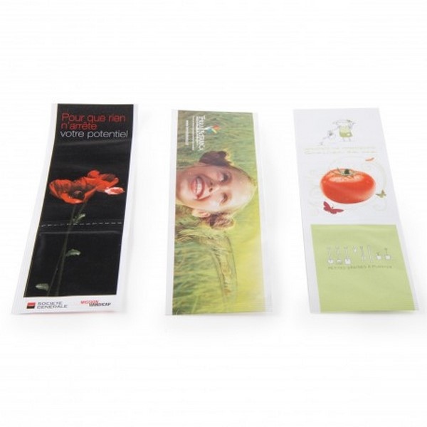 marque-page avec sachet de graines à semer -