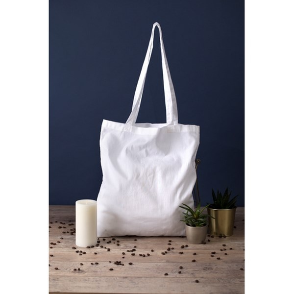 Sac en coton biologique blanc 38 x 42 cm - production express - 2