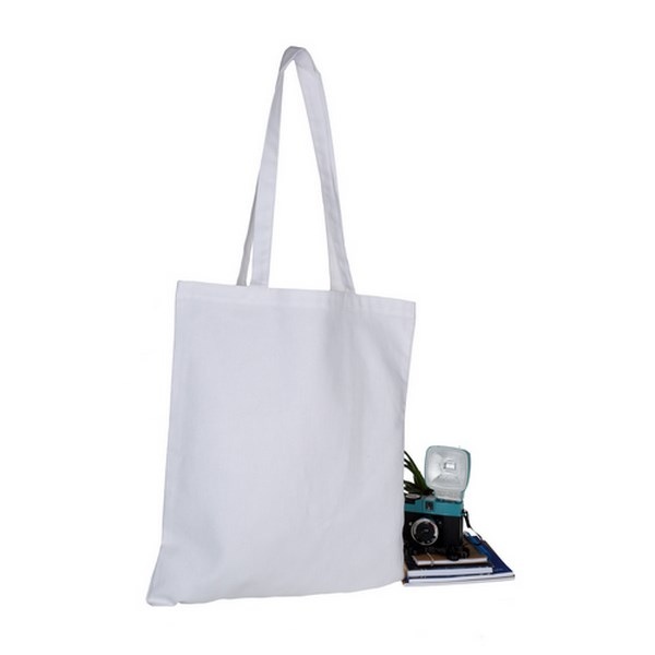 Sac en coton biologique blanc 38 x 42 cm - production express - 3