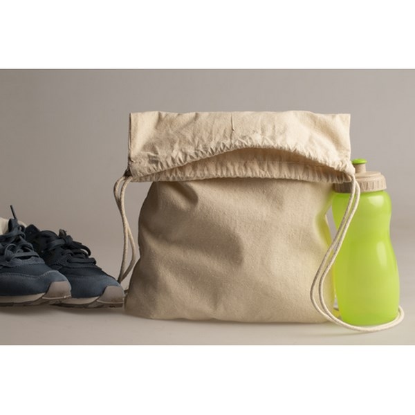 Sac à dos en coton biologique 38 x 46 cm - production express -