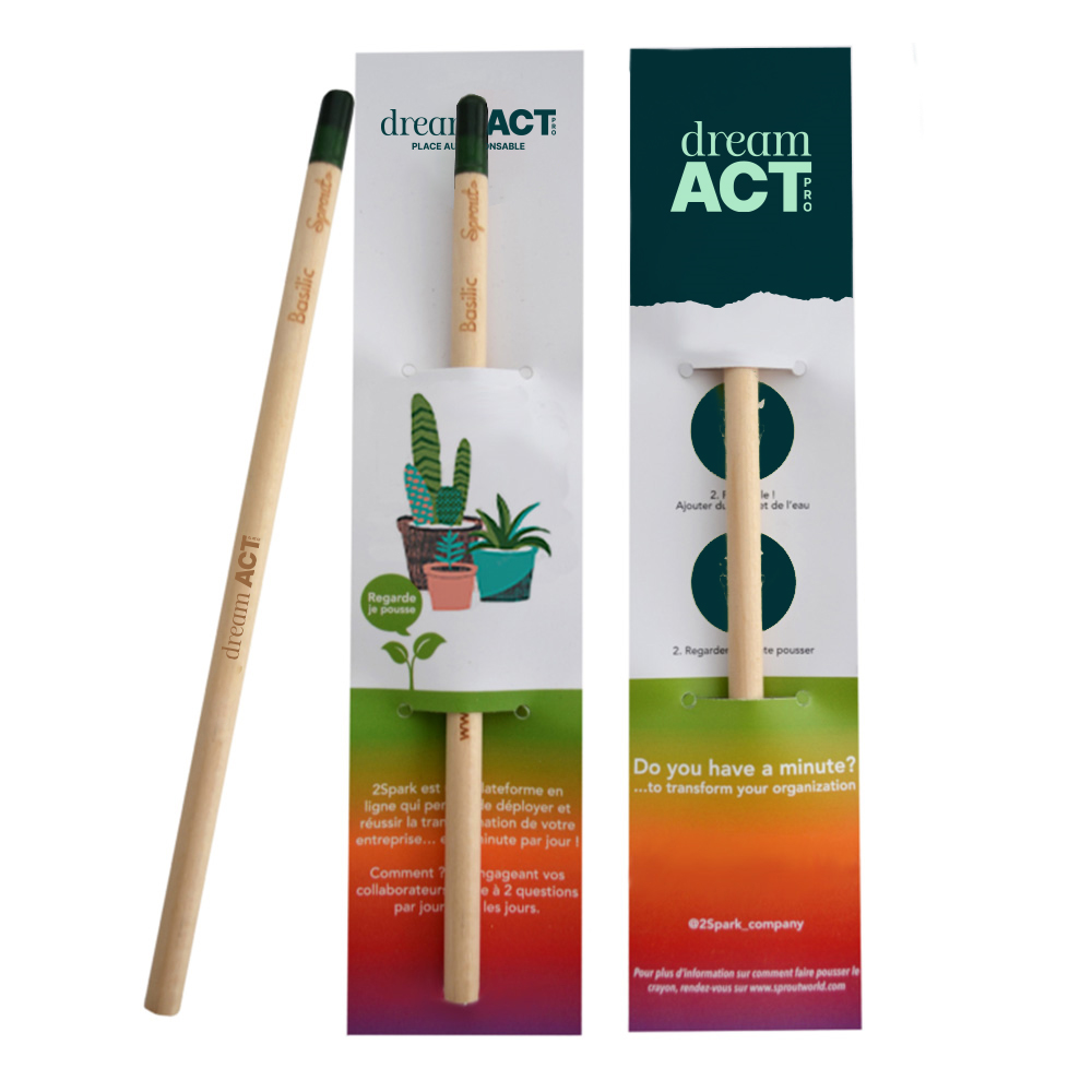 Crayon sprout personnalisé à graines à planter - Dream Act Pro