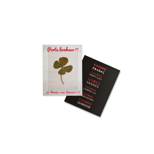Carte Trèfle 4 feuilles porte-bonheur - 2