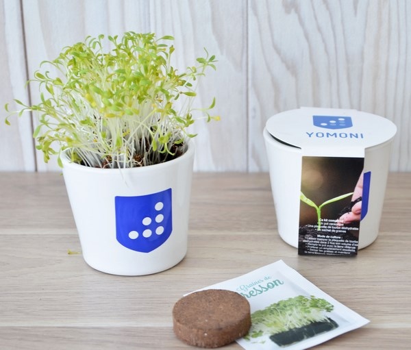 Kit de plantation céramique rond 7 cm - 2