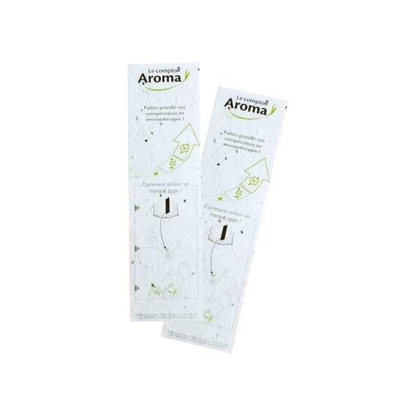 Marque-page ensemencé de graines de fleurs à planter -