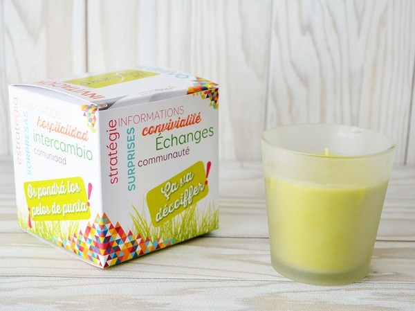 Bougie déco en boite avec fenêtre - 1