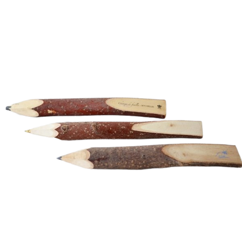 Crayon en bois brut grand modèle