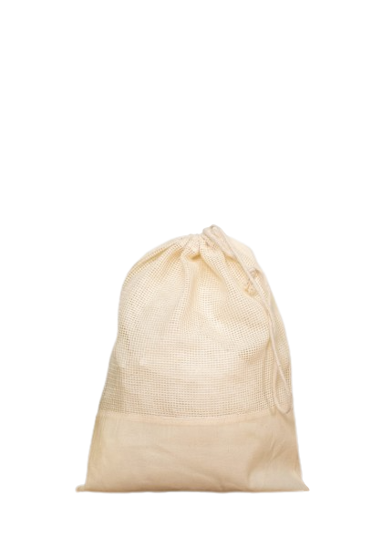 Sac filet en coton bio avec unicordelettes coulissantes (30x40 cm)