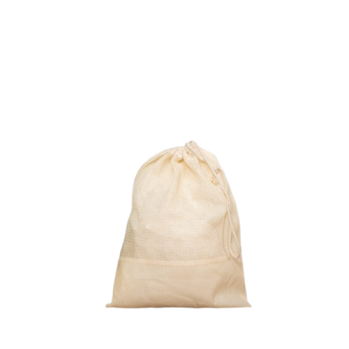 Sac filet en coton bio avec unicordelettes coulissantes (30x40 cm)