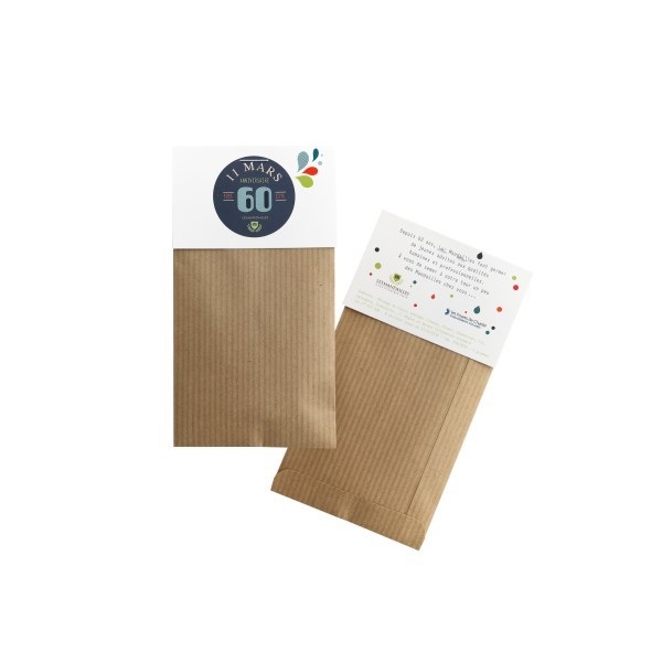 Sachet de graines Kraft brun - 7