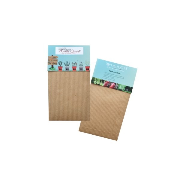 Sachet de graines Kraft brun - 8