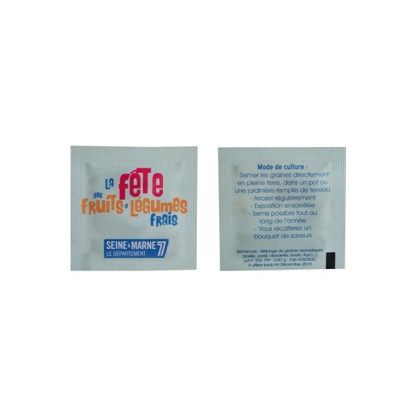 Sachet de graines 55x55 mm - 5