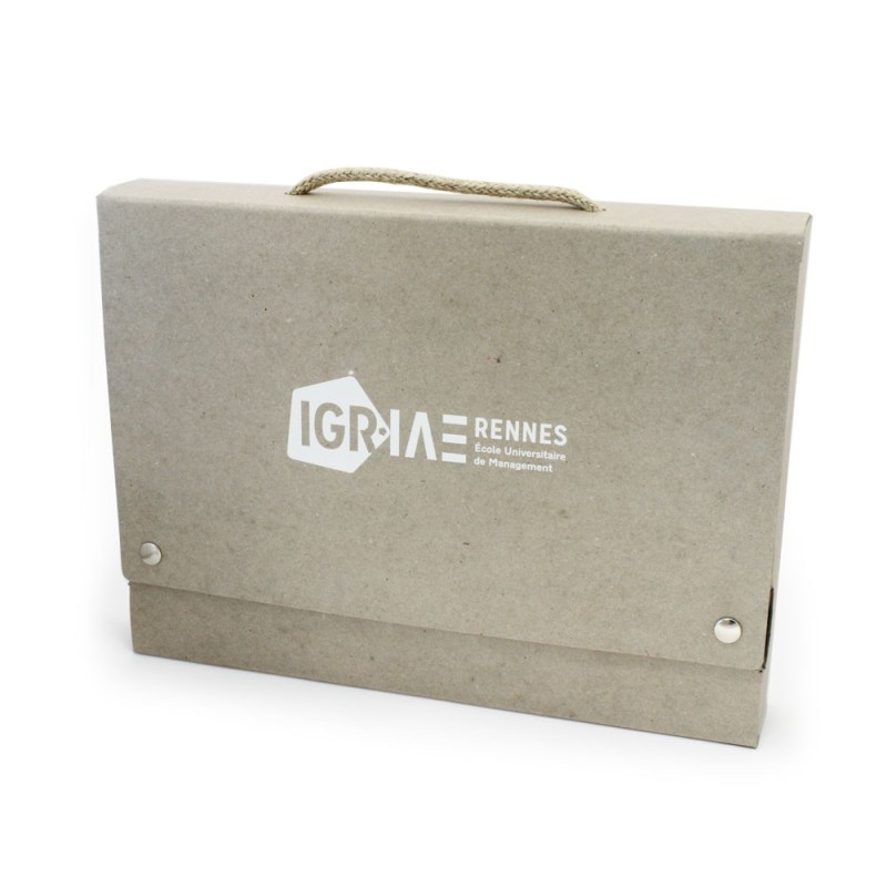 Mallette en carton recyclé