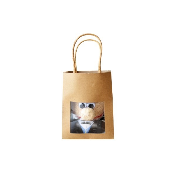 Tête en herbe - Sac Kraft -