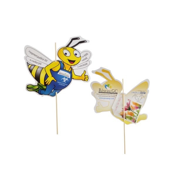 Carte de semis personnalisable sur tige -