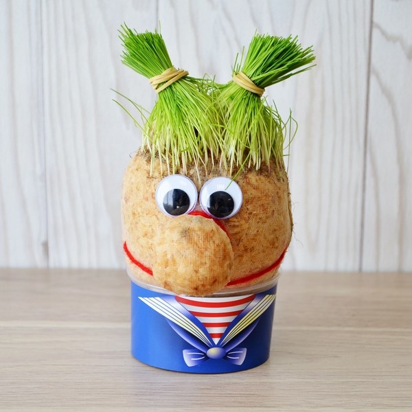 Tête en Herbe - Cube - 3