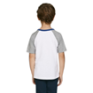 T-shirt enfant  coton bio à manches courtes contrastées -