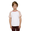 T-shirt enfant  coton bio à manches courtes contrastées
