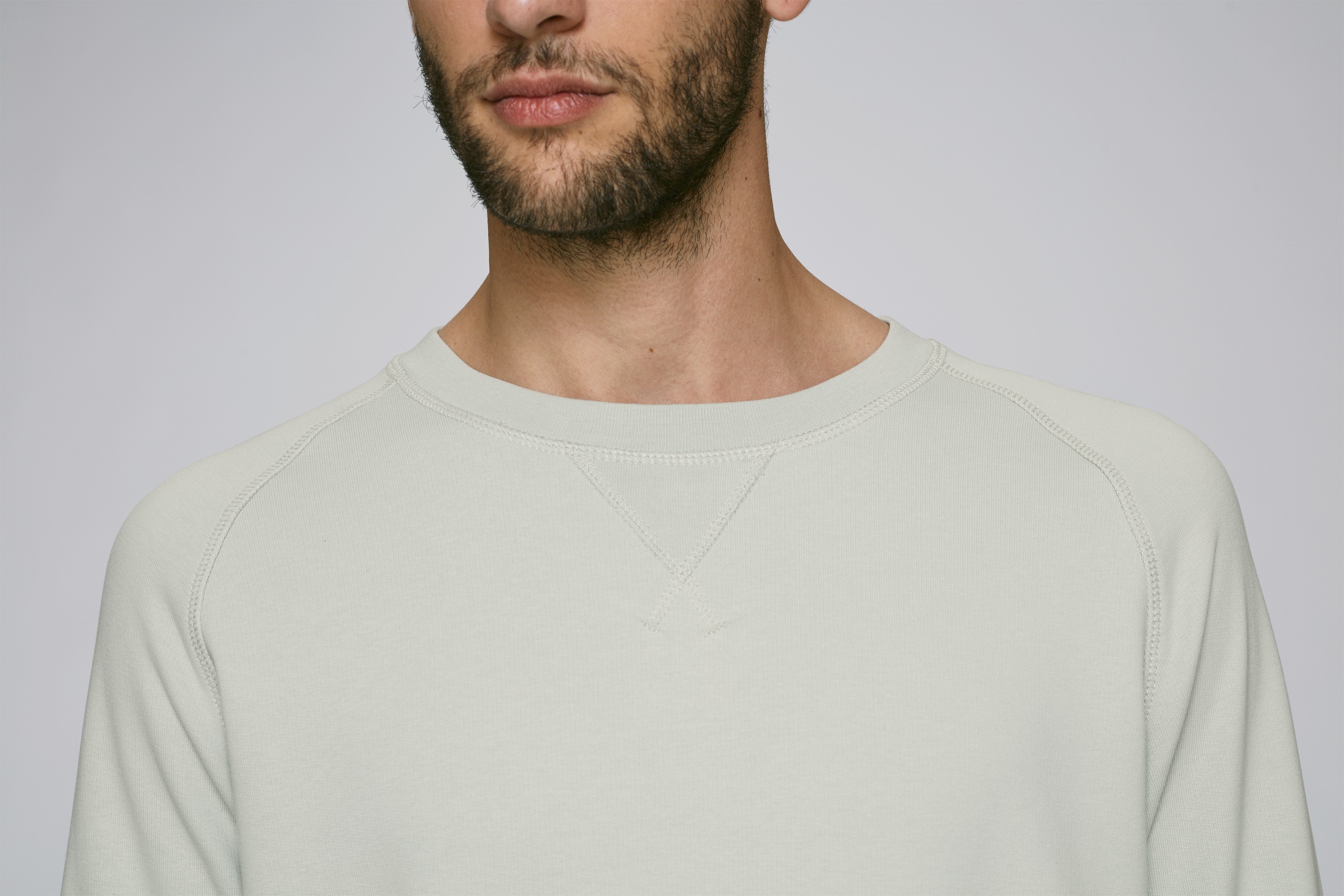 Sweat-shirt coton bio à col rond - homme -