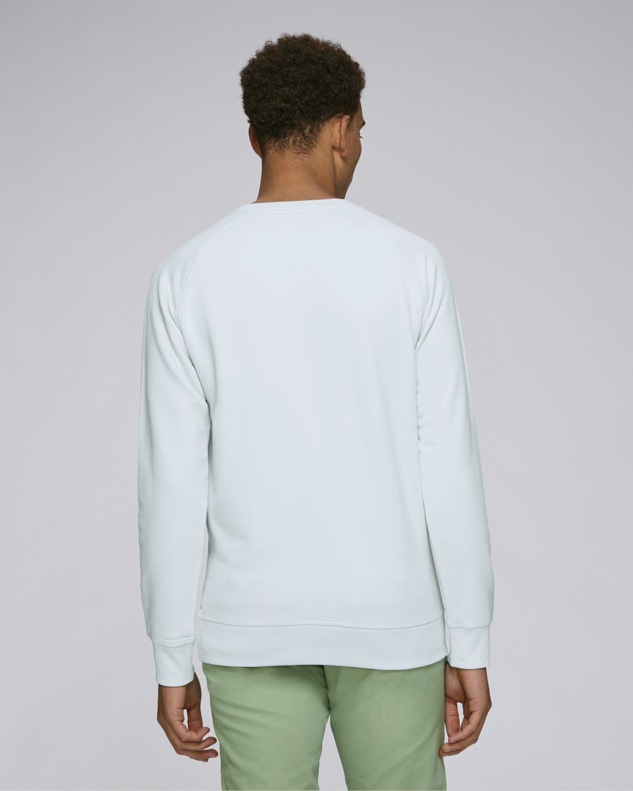 Sweat-shirt coton bio à col rond - homme -
