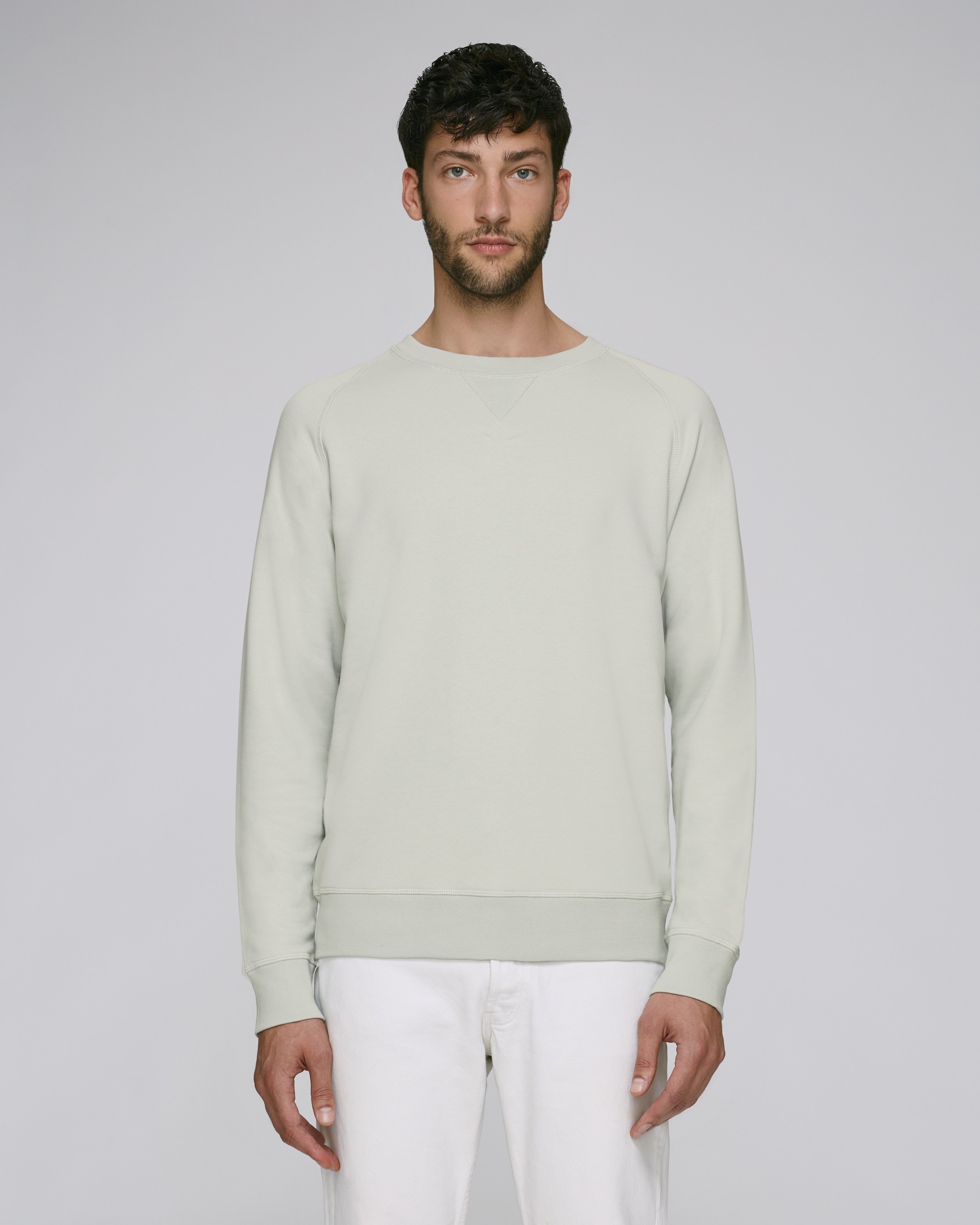 Sweat-shirt coton bio à col rond - homme -