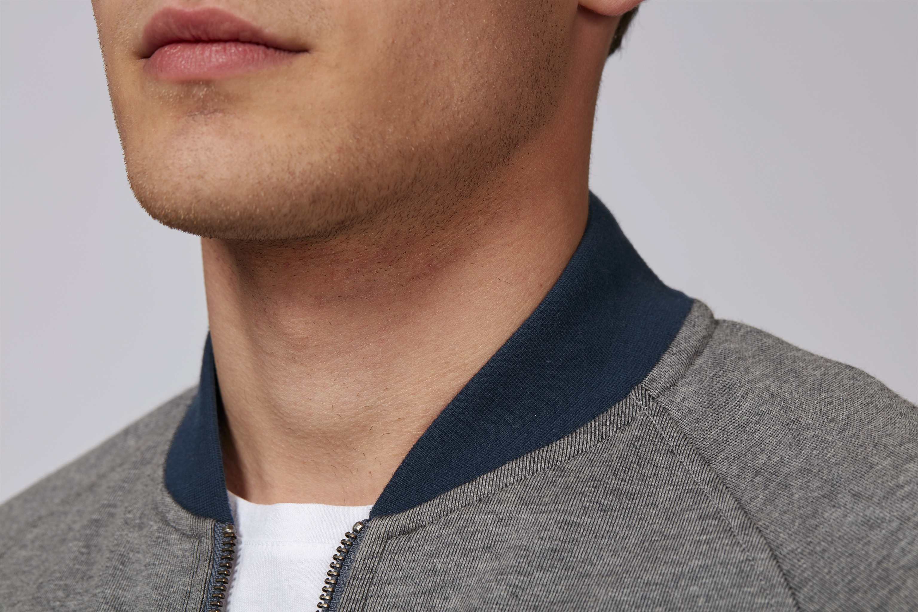 Blouson bomber coton bio avec zip et poche unisexe -