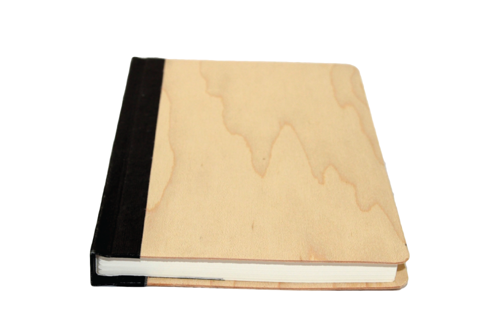 Cahier A5 en bois et papier recyclé, Made in France