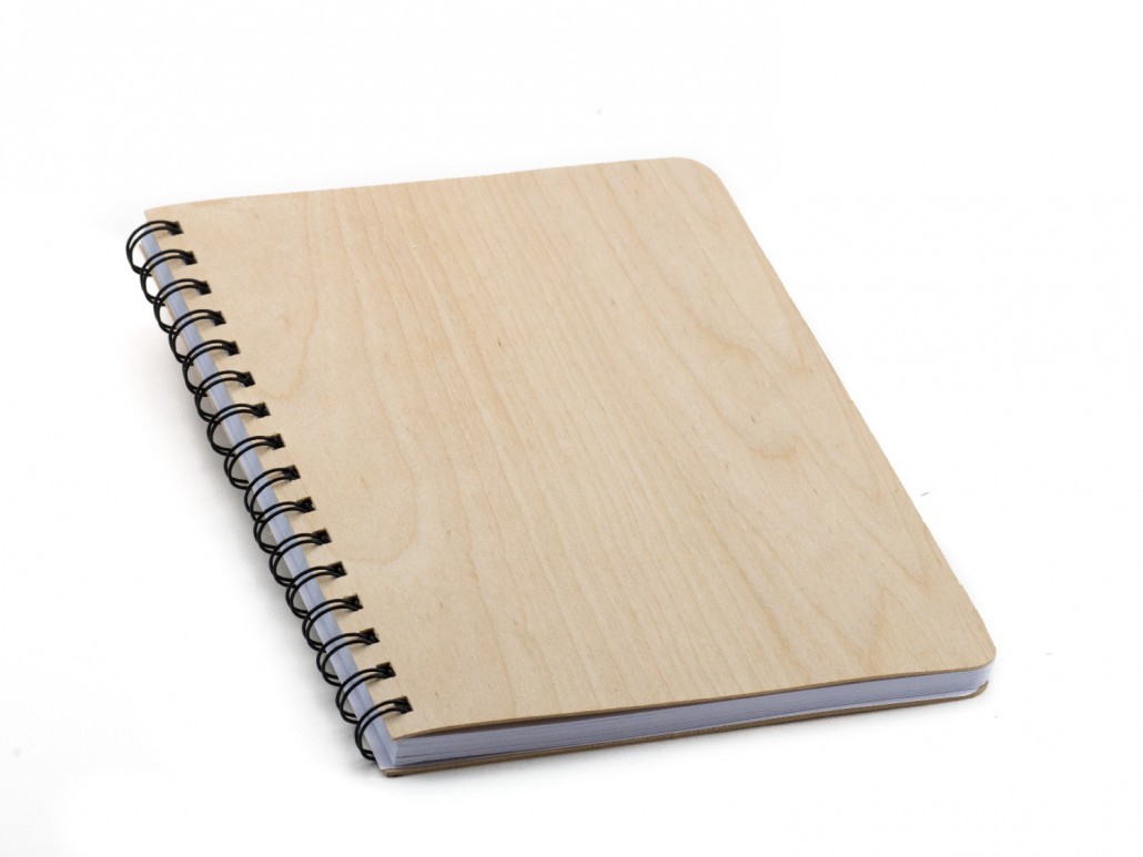 Cahier A5 à spirale en bois et papier recyclé - 2