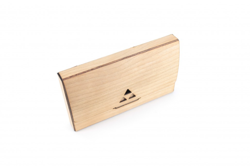 Etui en bois pour cartes de visite, Made in France -