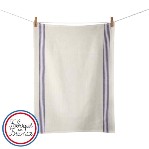Torchon Rayé en coton - Made in France