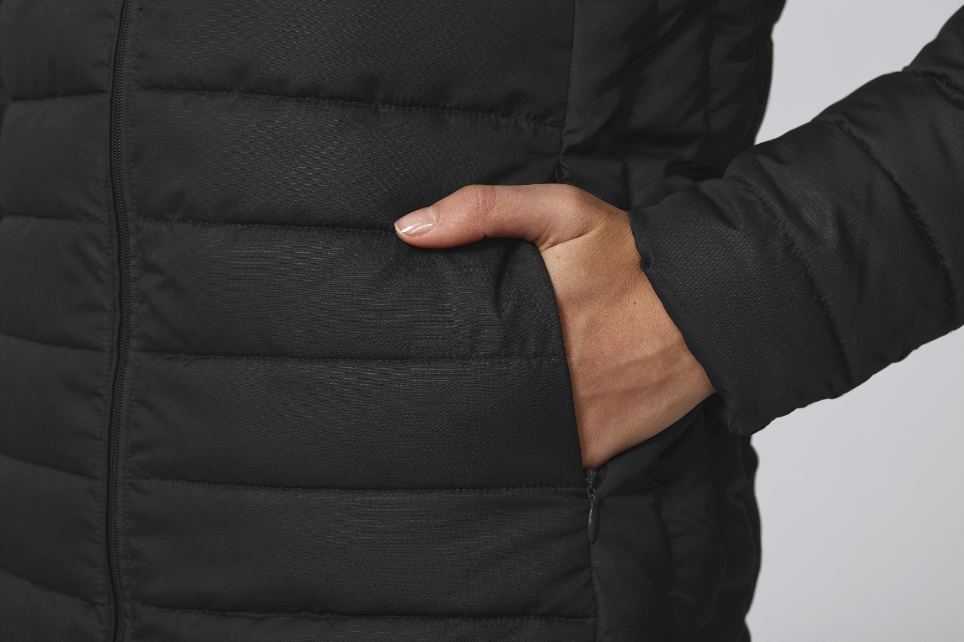 Veste doudoune polyester recyclé/elastomultiester -