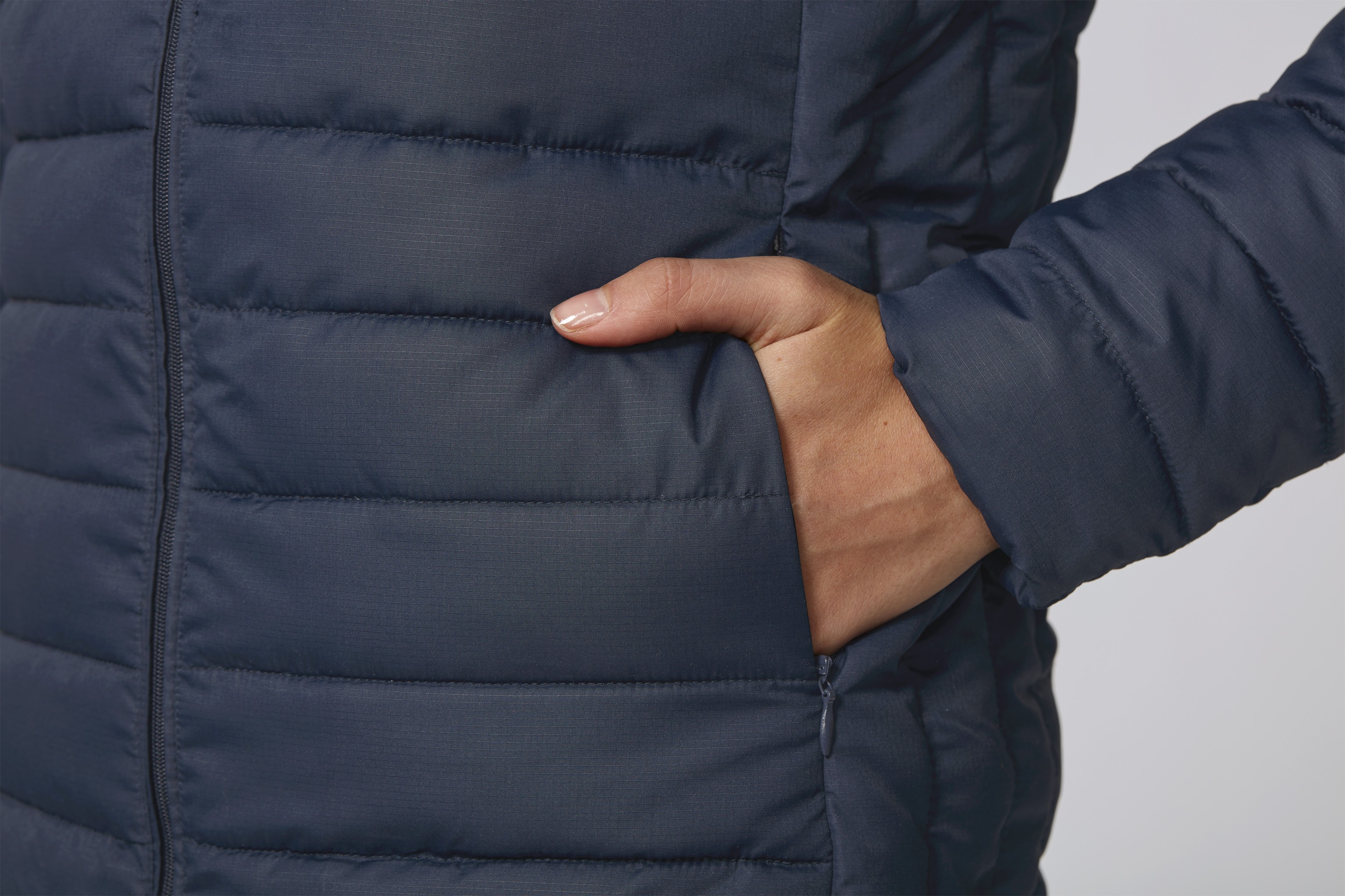 Veste doudoune polyester recyclé/elastomultiester -