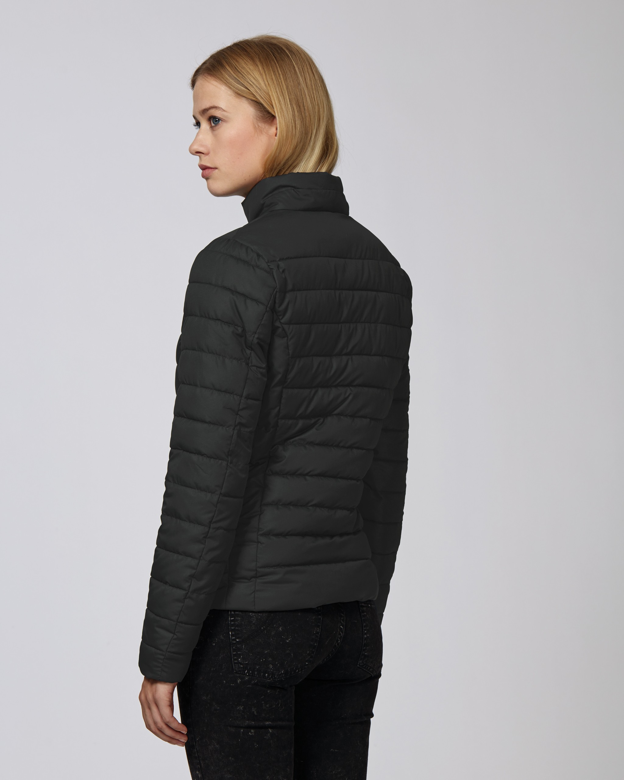 Veste doudoune polyester recyclé/elastomultiester -