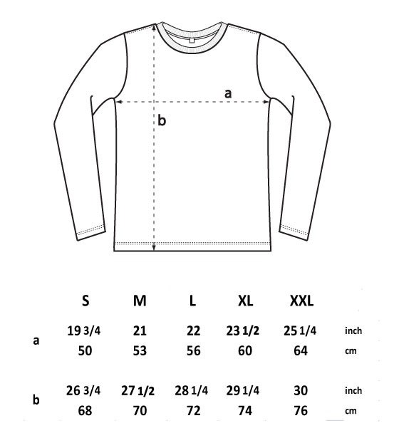 T-Shirt manches longues unisexe jersey coton bio -